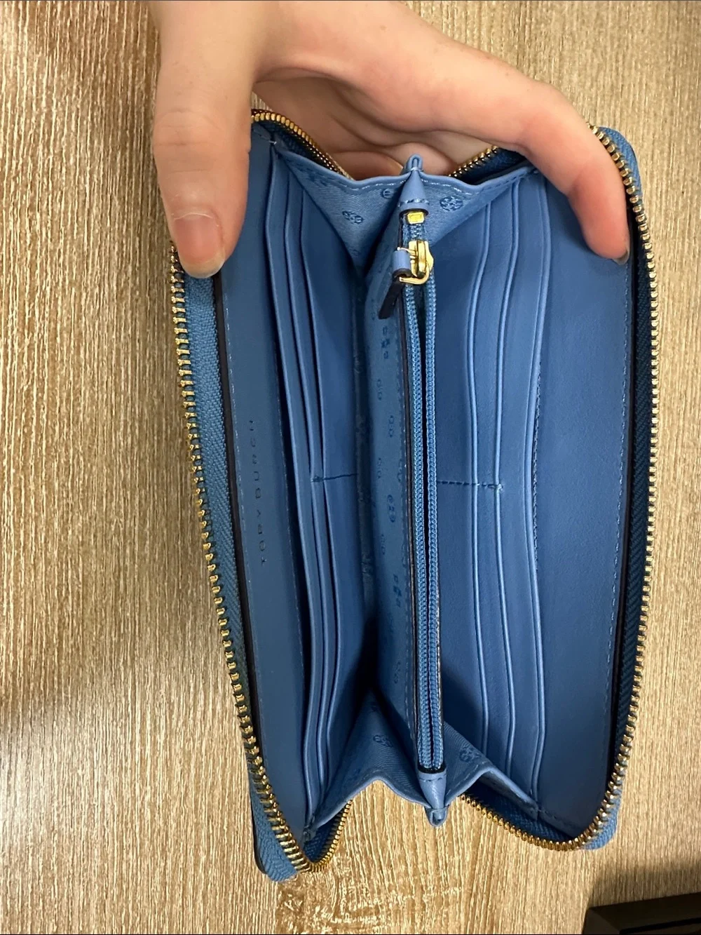 Tory Burch peebled leather